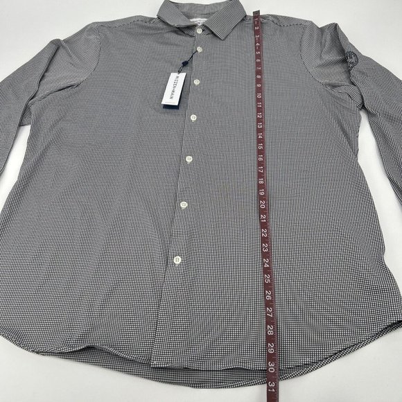 Mizzen+Main Spinnaker Shirt Men XL‎ Button Down White Black Helmets to Hard Hats - Picture 8 of 11